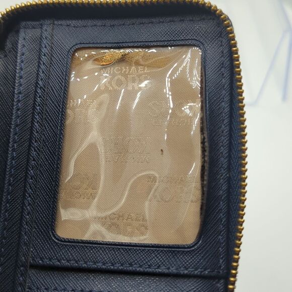 Michael Kors Blue Zip-Around Wallet - Picture 6 of 10